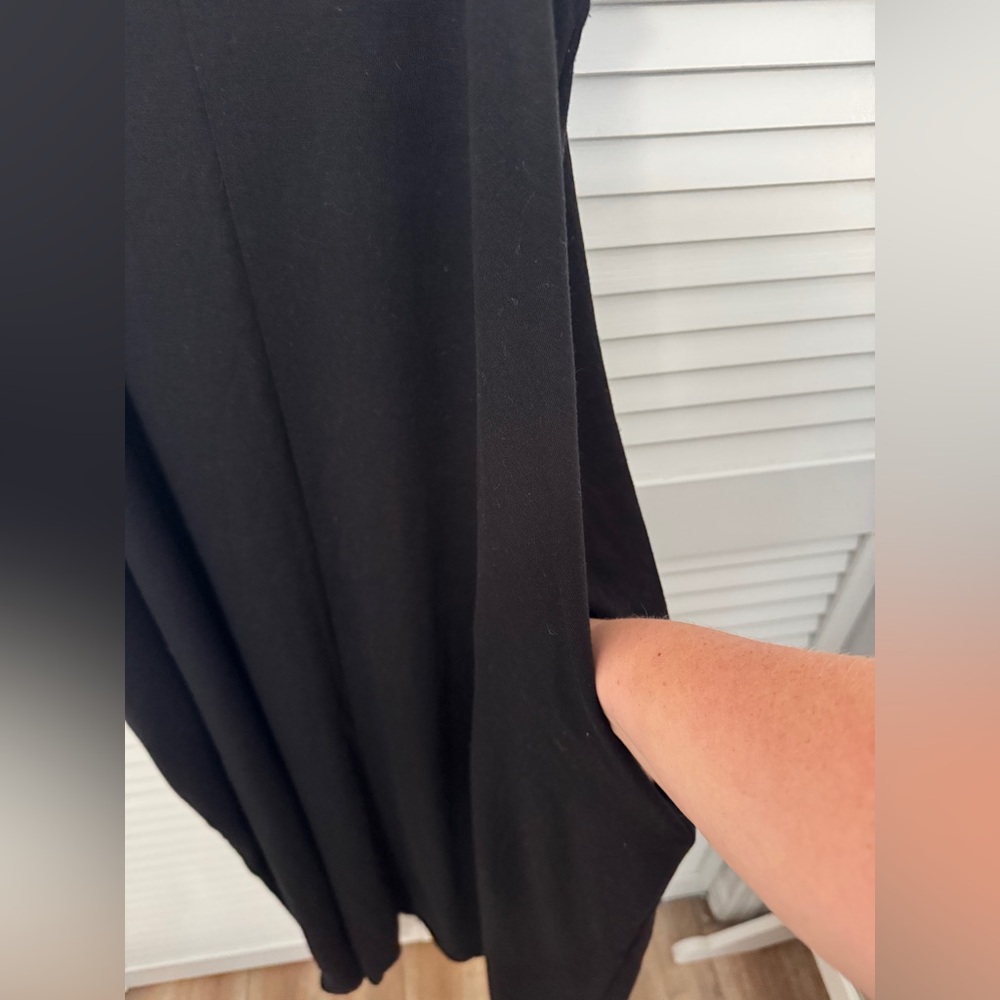 Elegant Black Maxi Dress with Pockets Size XL - Picture 2 of 5